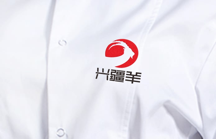 兴疆羊餐饮品牌logo设计-美无画品牌设计出品